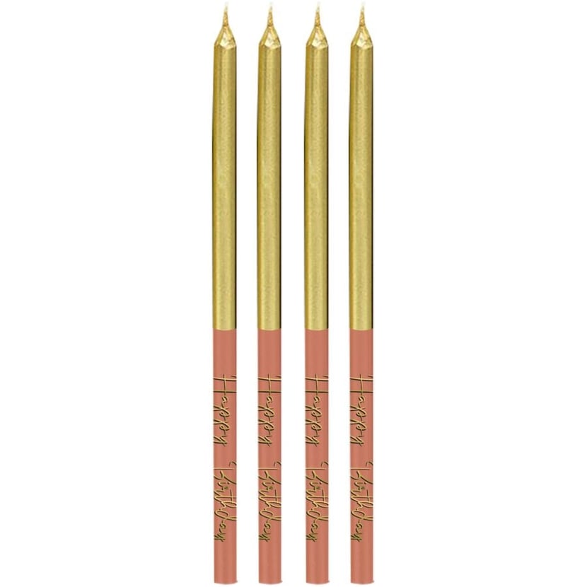 16 Bougies Golden Dusk - 15 cm