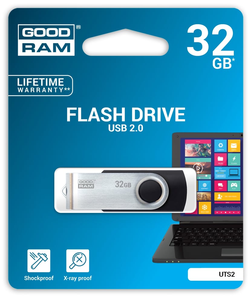 Clé usb 32go Goodram Twister 2.0 noir