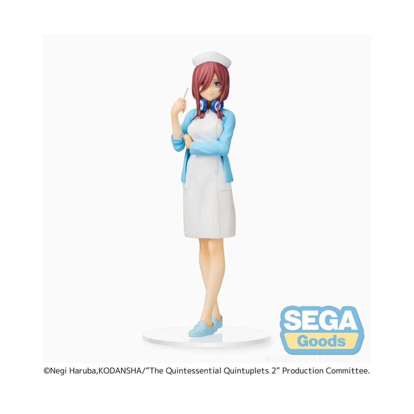 The Quintessential Quintuplets 2 - Statuette SPM Miku Nakano Nurse Ver. 21 cm