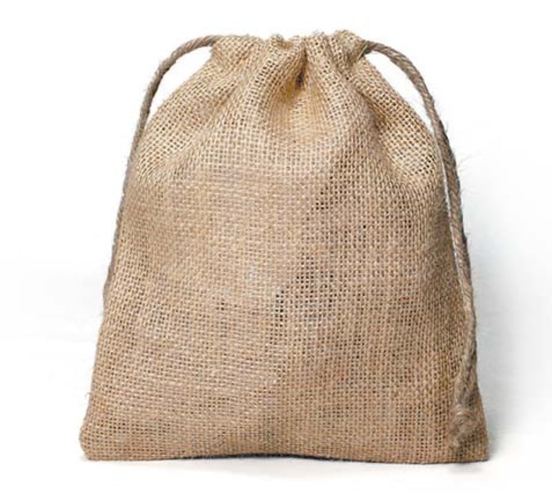 Sac en toile de jute 18 x 21 cm Tote bag Supports