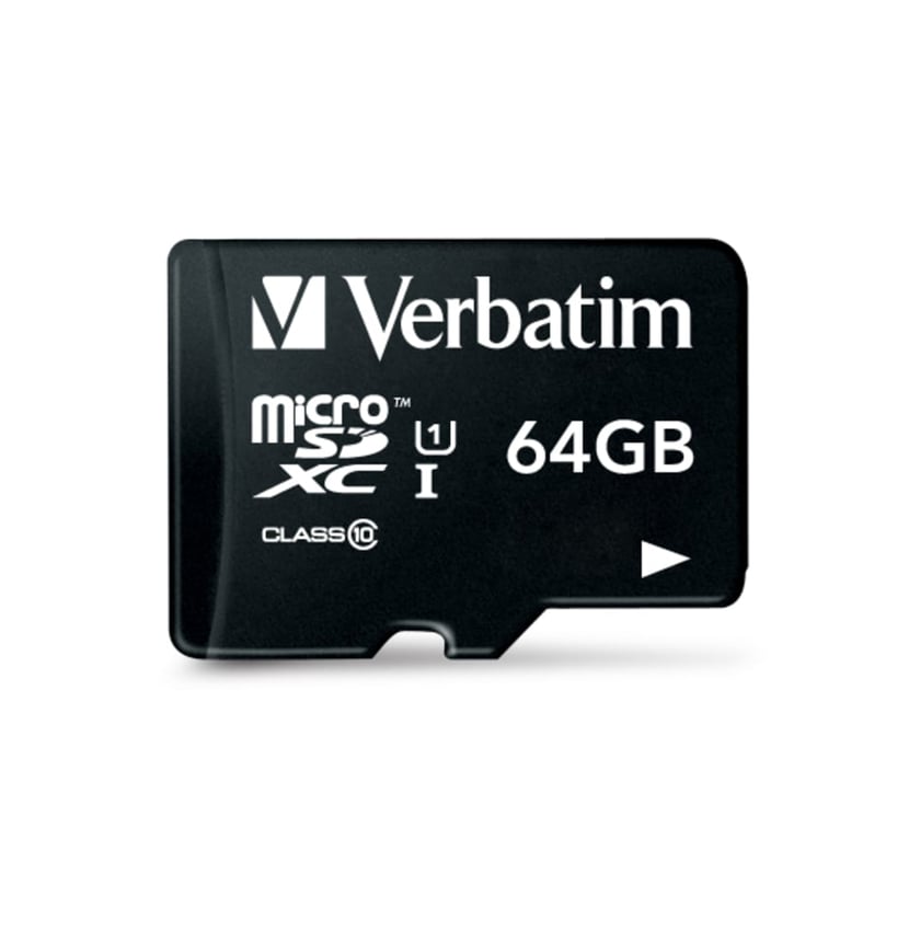 Carte micro SDHC 64GO VERBATIM classe 10