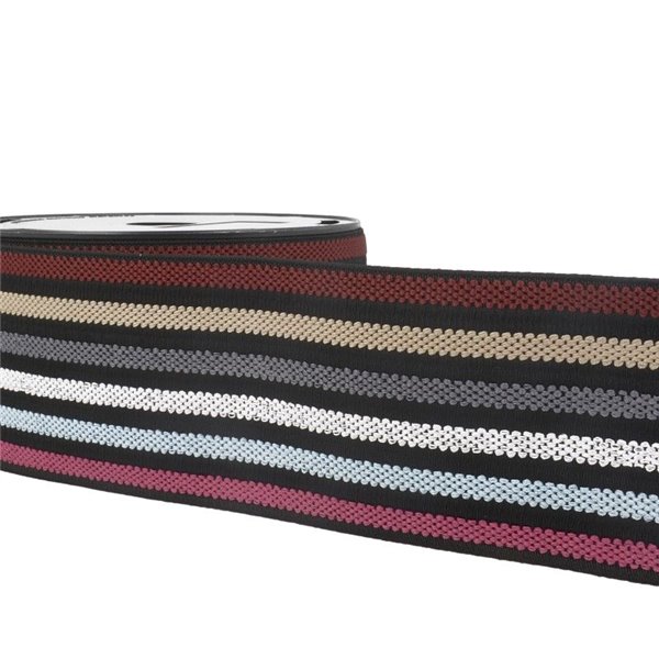 Elastique Anti Glisse 20 Mm Couleur Marron Bonne élasticité Allongement