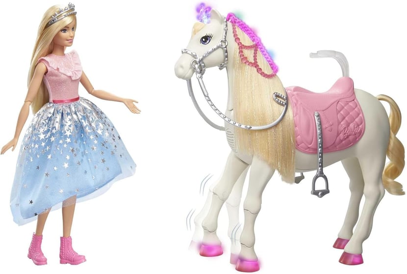 Barbie Princesse Et Son Cheval Barbie Mattel Poupée et