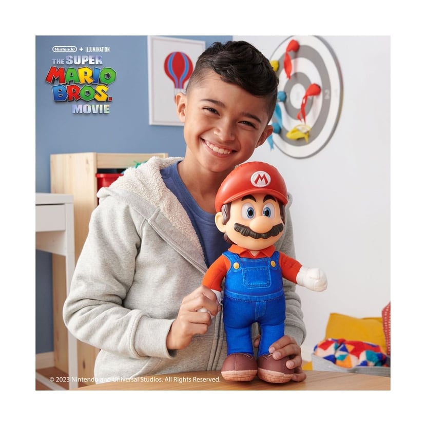 Super Mario Bros. le film Peluche Luigi 30 cm Peluche et Doudou Jeux d eveil Cultura