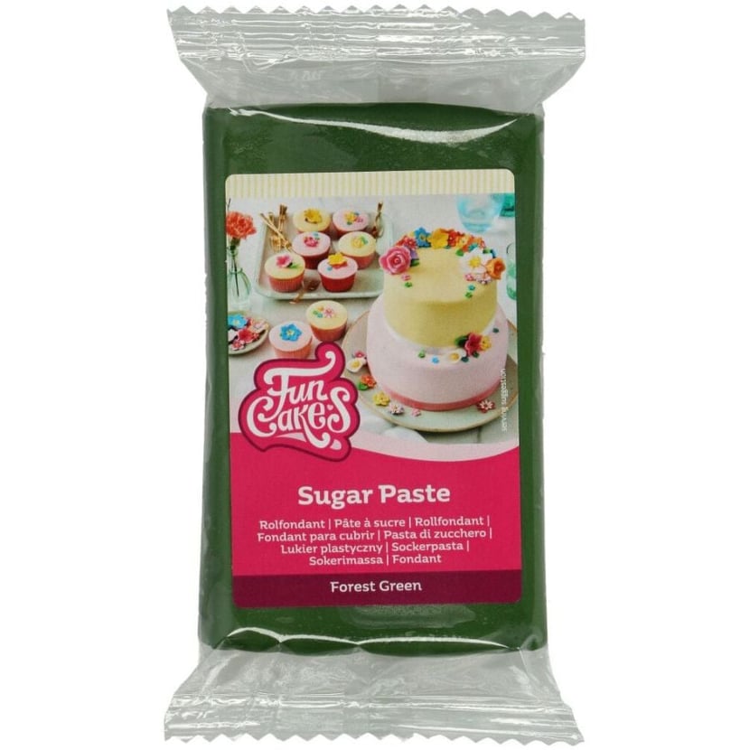 FunCakes Pâte à Sucre Vert Sapin - 250g