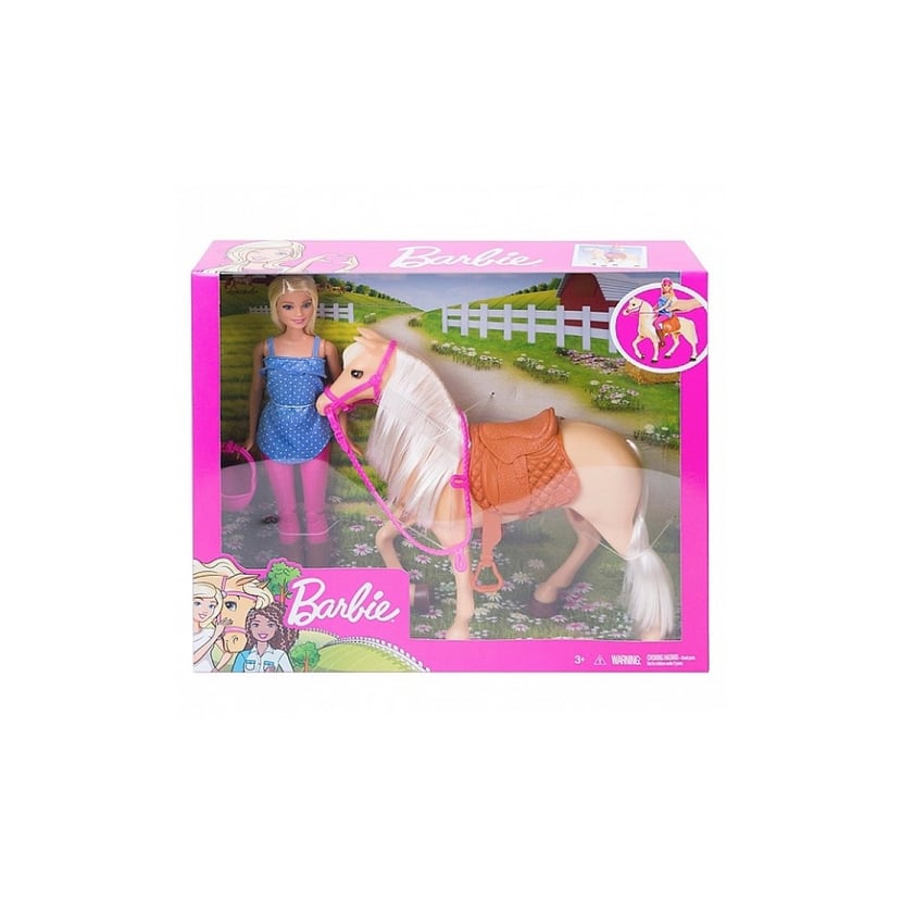 Cheval barbie cheap et son poulain