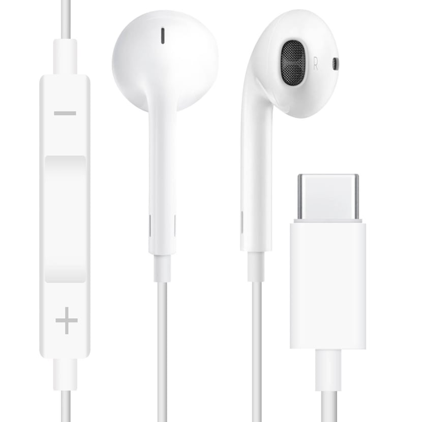 Écouteurs EarPods USB C Kit Mains Libres Câble Anti-sueur Original Apple  Blanc - Ecouteurs