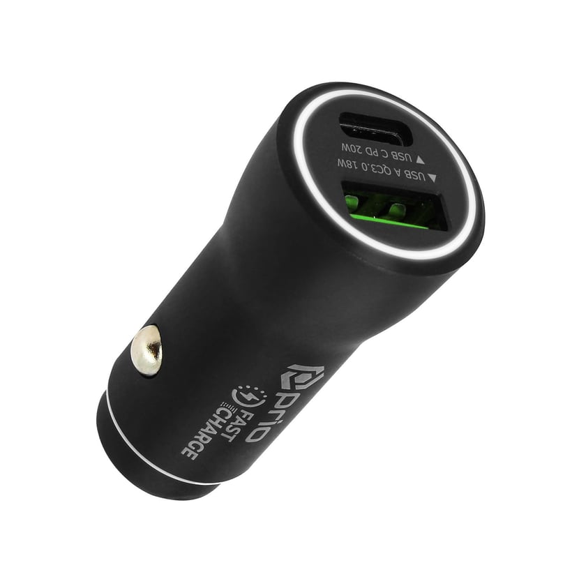 Chargeur Voiture Allume-cigare Port USB et USB-C 4.8A Charge