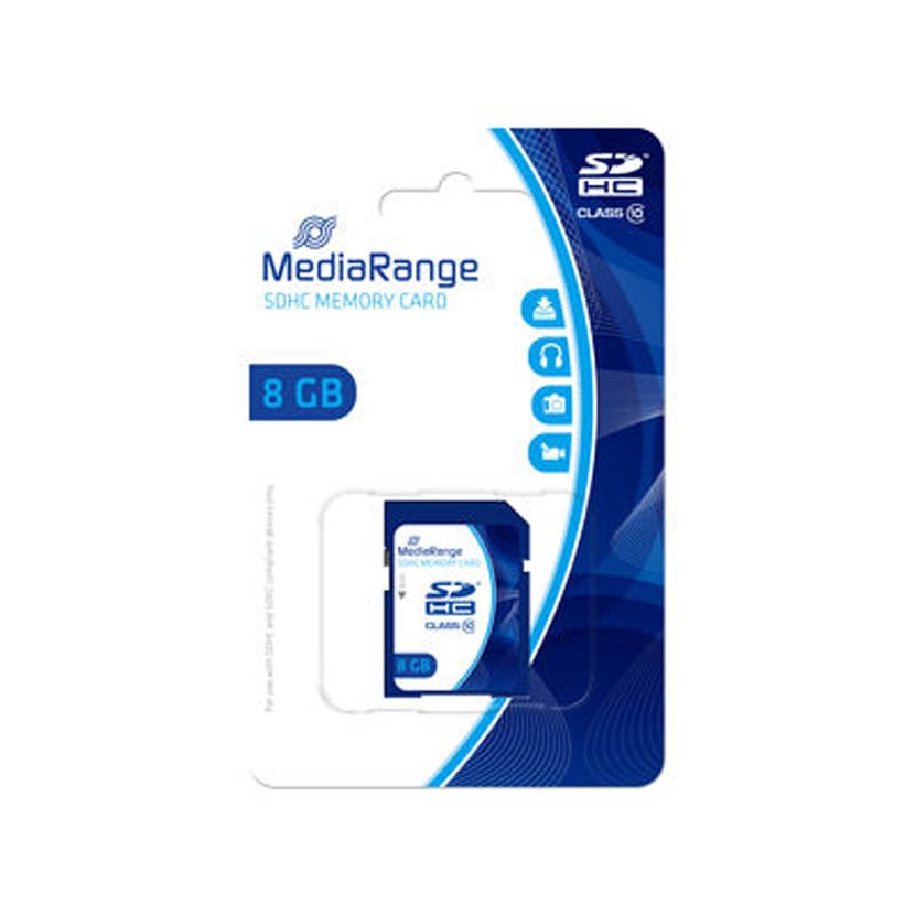 Carte mémoire Mediarange SDHC 8Go classe 10