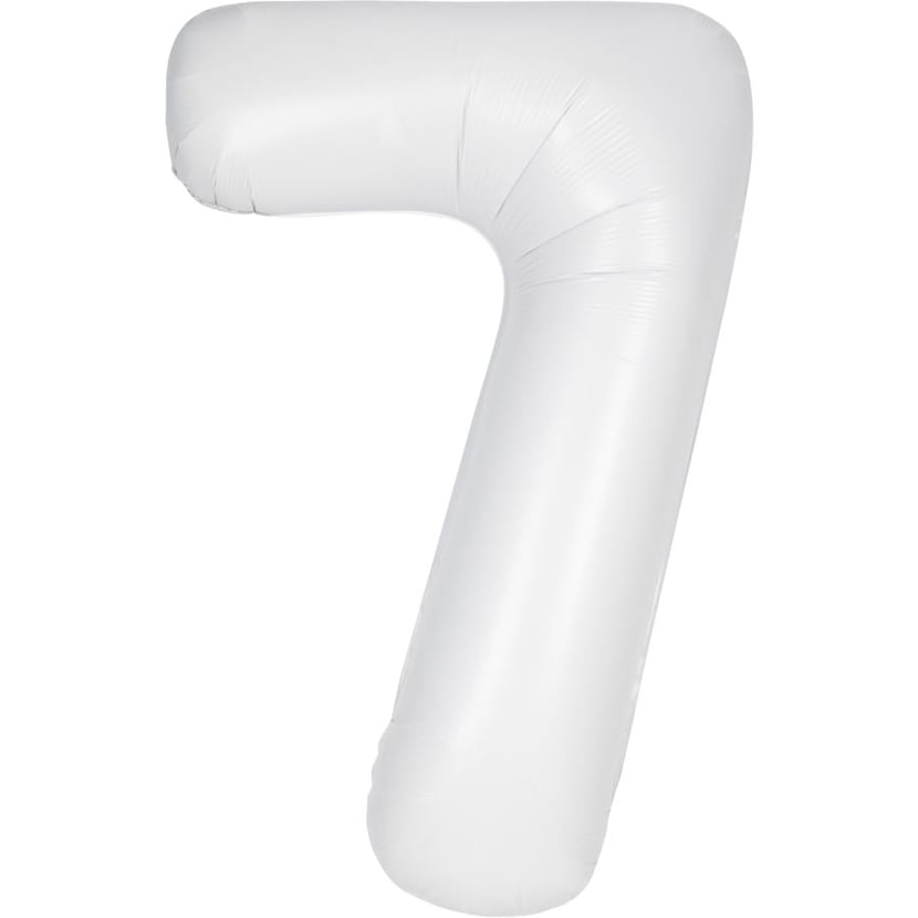 Ballon Géant Blanc Mat - Chiffre 7
