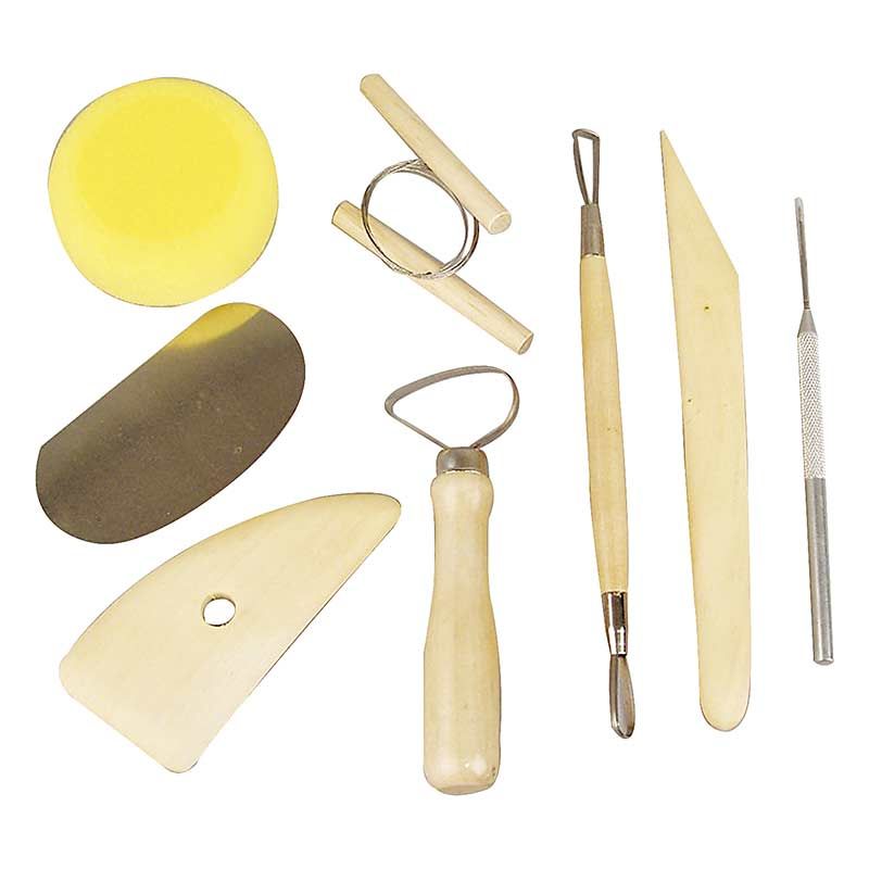 Kit Poterie Adulte Outils De Poterie, 30 Pièces Outils De Poterie En Argile En Bois Et En Acier Inoxydable Outils De Sculpture Outils De Poterie En Argile Modelisation De Travaux Manuels En