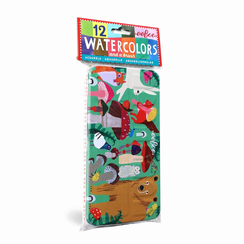 Palette aquarelle foret
