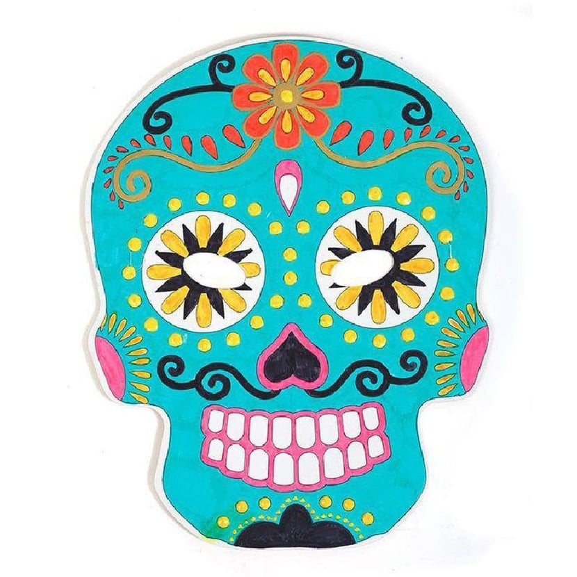 34 Masques à Colorier Pour Enfants - DIY Cosplay - 24 Masques + 12 Crayons Aquarelle - Pour Fêtes Anniversaire