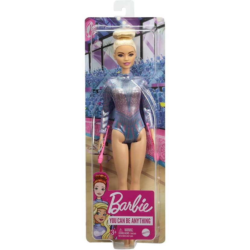 Barbie gymnastique en justaucorps et accessoires