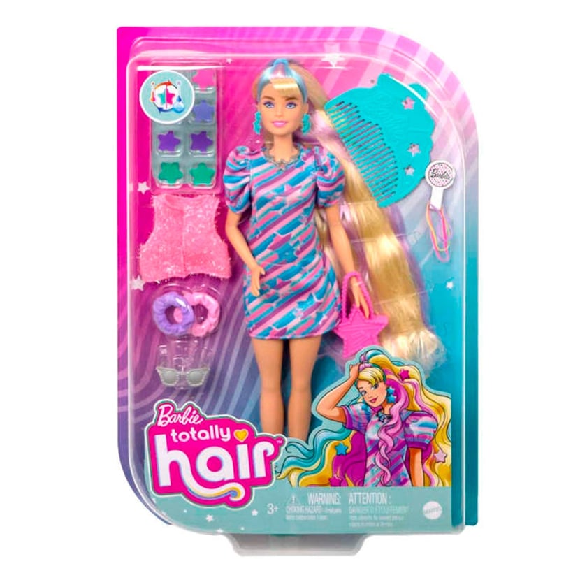 Barbie Poupée Ultra Chevelure avec 15 accessoires Poupée et