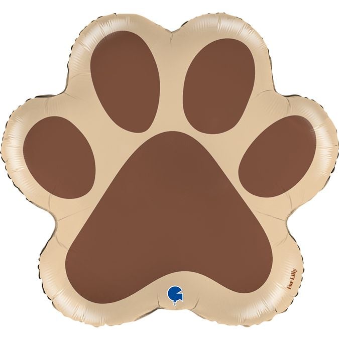 Ballon Aluminium Hélium Géant - Patte de Chien 60 cm