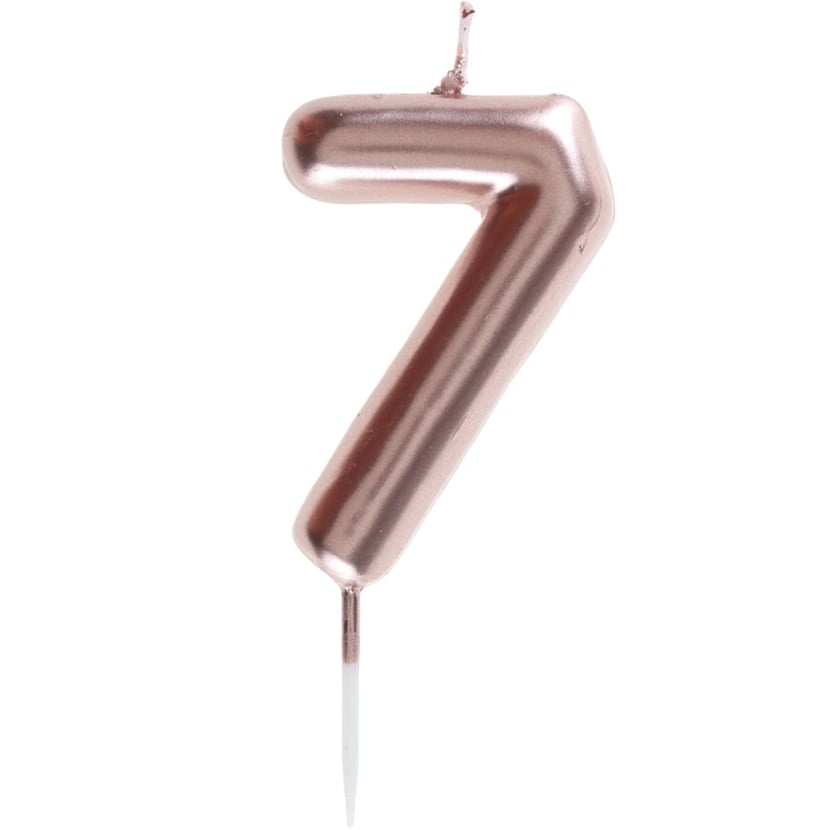 Bougie Rose Gold - Chiffre 7