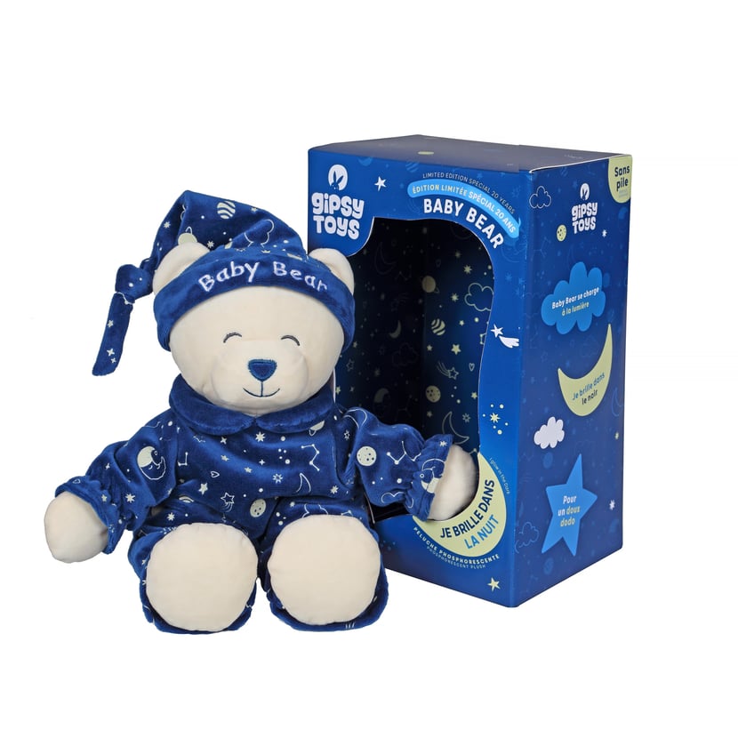 Ours Baby Bear Glow In The Dark - Peluche vendue en boîte cadeau ...