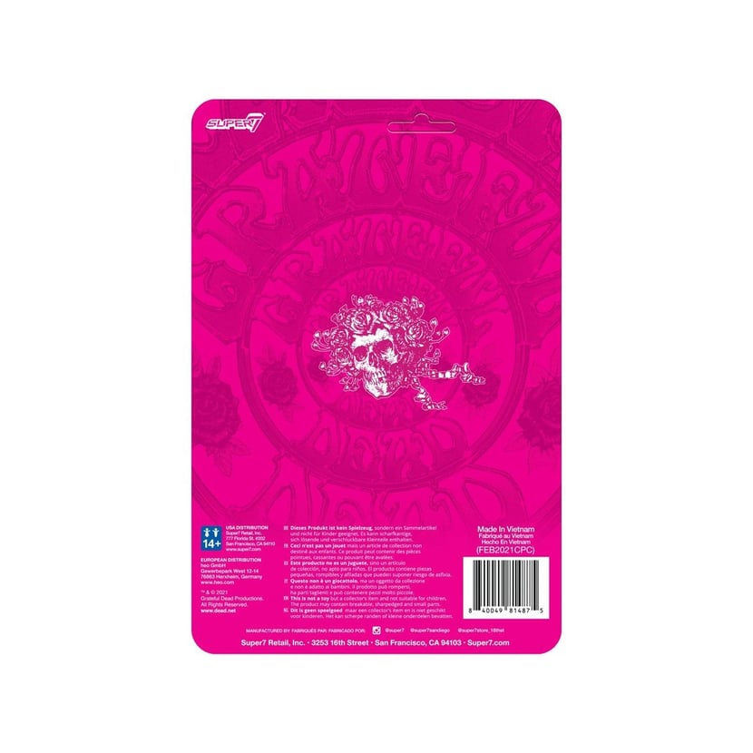 SUPER7 Grateful Dead Reaction Figure Bertha (Glow) 10 Cm - Statuetta Luminescente - 4