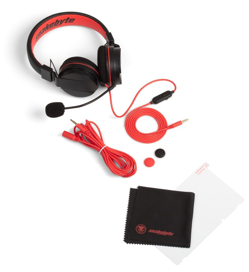 Pack gaming snakebyte Kit Sound pour Nintendo Switch - casque et protections