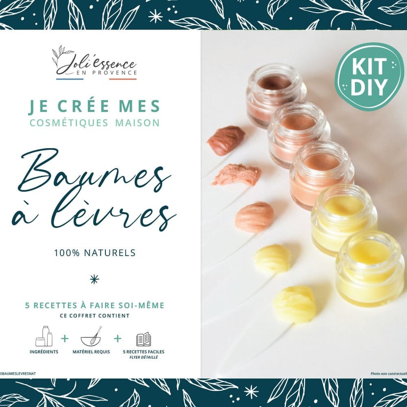Kit Baumes à lèvres (5 teintes) - Cosmétique Maison