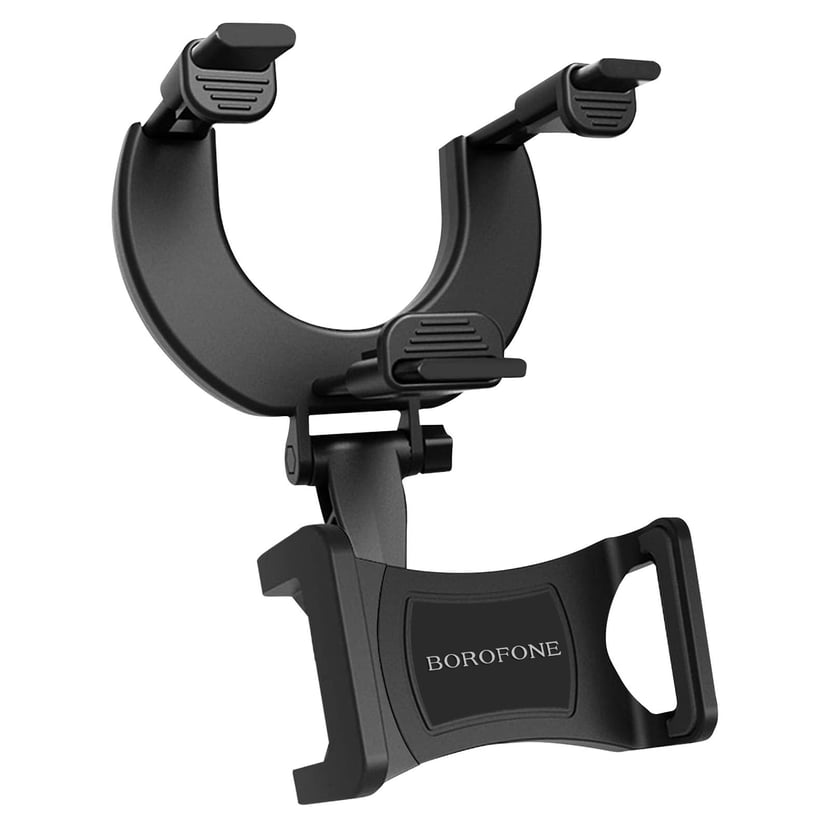 Support Voiture Accroche Rétroviseur, Rotatif 360° - Borofone Noir -  Français