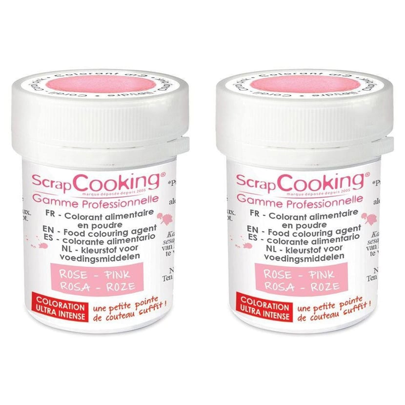 Colorant alimentaire en poudre 10 g - rose poudré- Colorants ...