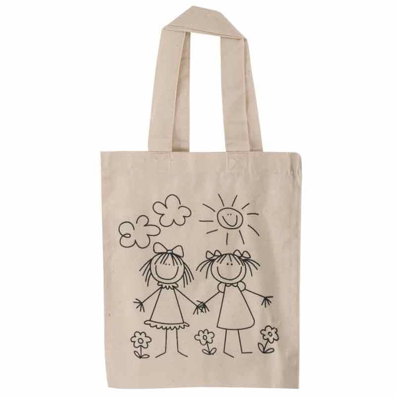 Tote Bag Sac En Coton Ã DÃ©corer Sac En Coton Petites Filles 25 X
