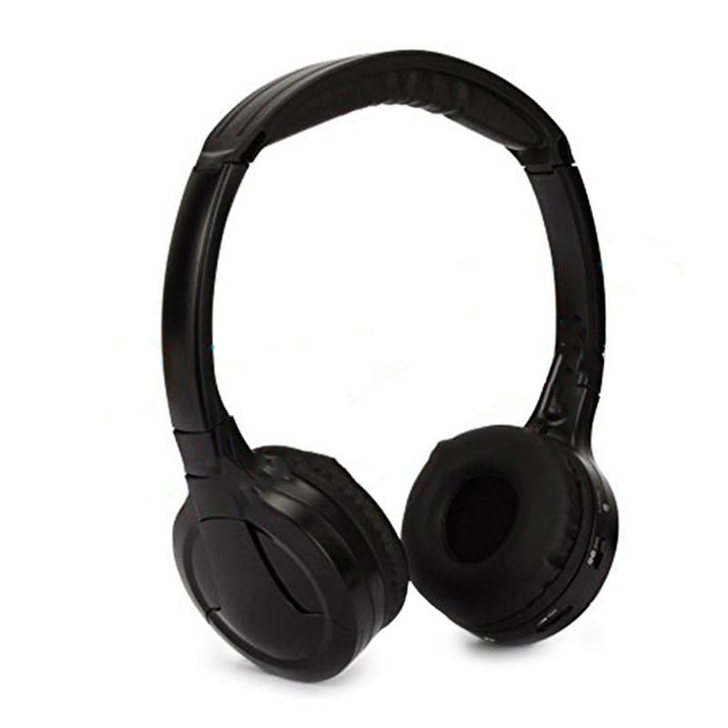 Casque Audio Sans Fil Infrarouge Pour Voiture - Portée Jusqu'à 12 M - Compatible Lecteurs DVD D'appui-tête - Léger, Avec Haut-parleurs 40 Mm
