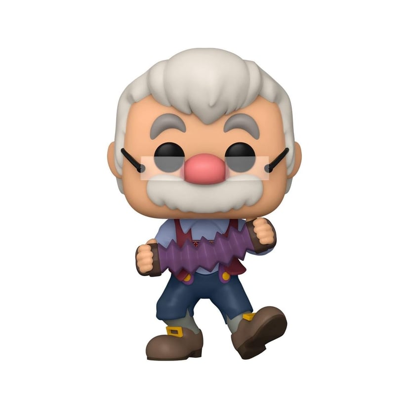 Pinocchio 80th Anniversary - Figurine POP! Geppetto avec son accordéon 9 cm