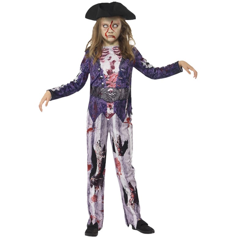 Déguisement Zombie Pirate Fille Taille 10-12 ans - Déguisements pour Enfant  - Se déguiser et se maquiller - Fêtes et anniversaires