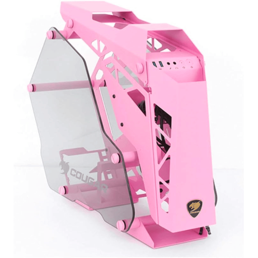 Boîtier PC Gaming COUGAR FV150 RGB - Blanc, Double Chambre, Compatible ATX/Micro-ATX