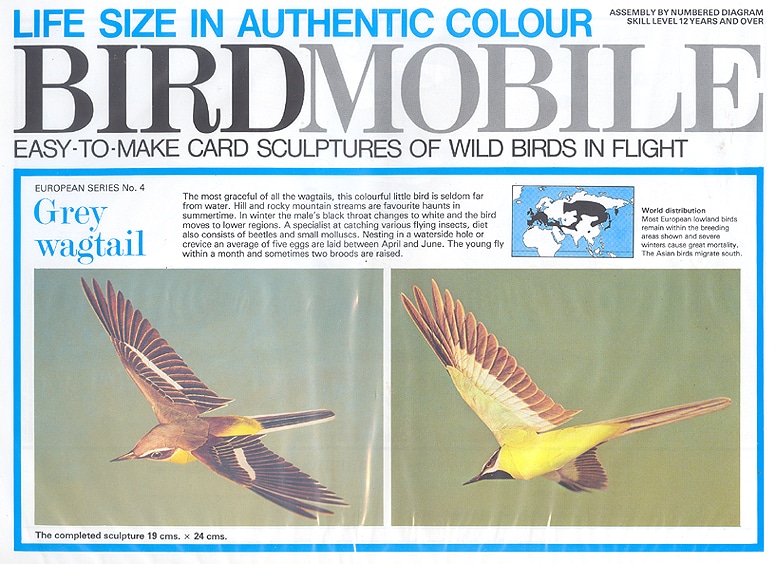 Birdmobile Bergeronnette des ruisseaux