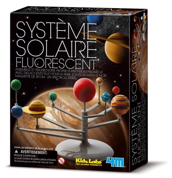 Planétarium : système solaire fluorescent - Jeux Expériences scientifiques  - Jeux scientifiques - STEM - Jeux éducatifs