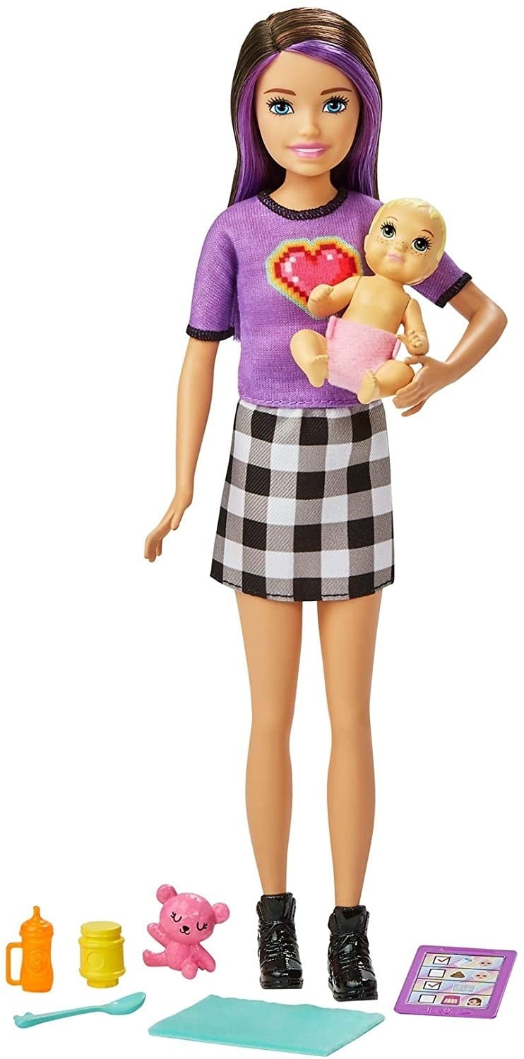 Poupée Bébé Fille Pour Formation De Baby-sitter - En Vinyle - Taille Variable
