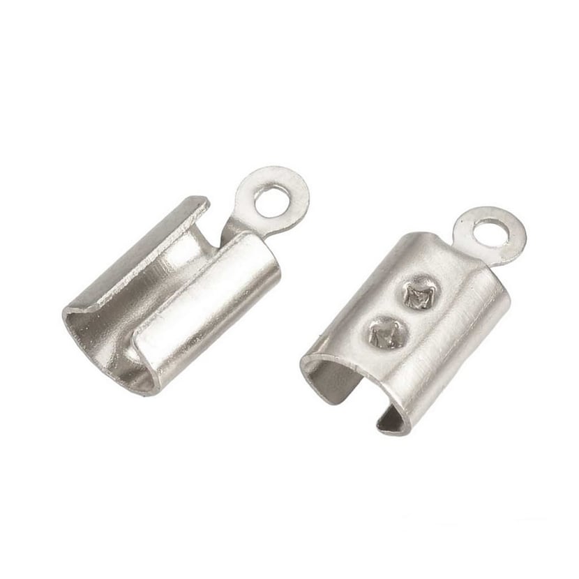 30 EMBOUTS CACHE NOEUDS a ecraser metal argente en acier inoxydable 304 ...