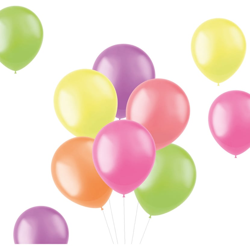 Bouquet 10 Ballons - Néons