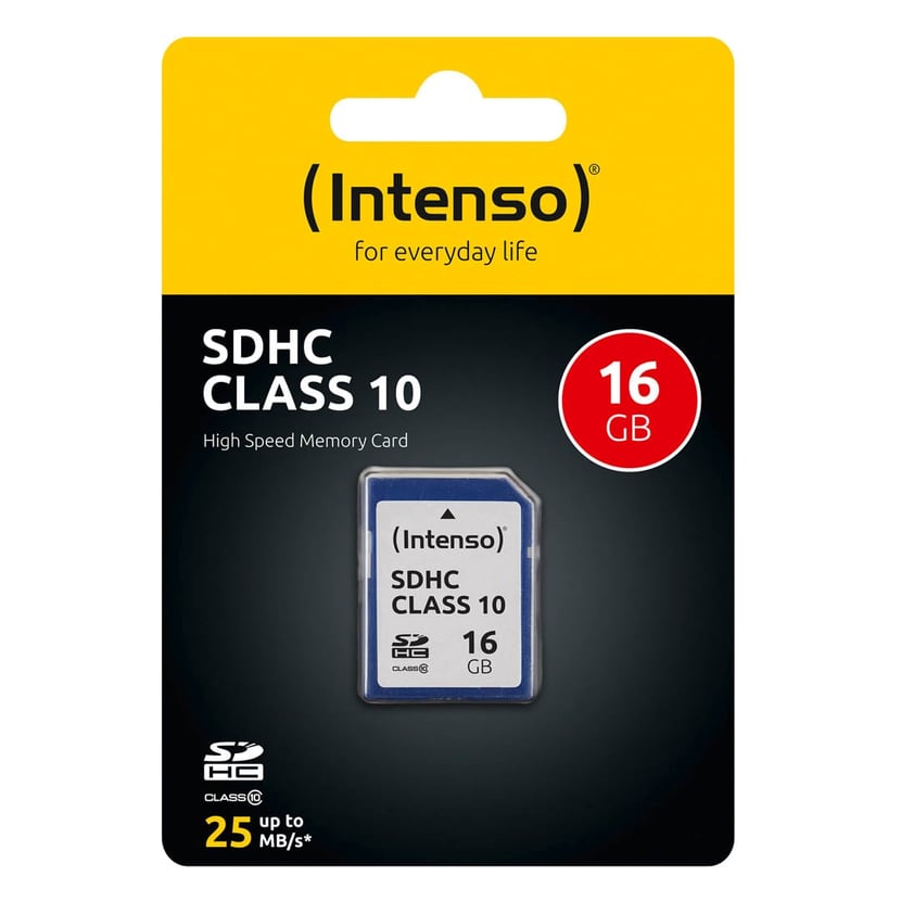 Carte mémoire Intenso SDHC 16 GB CLASSE 10 INTENSO