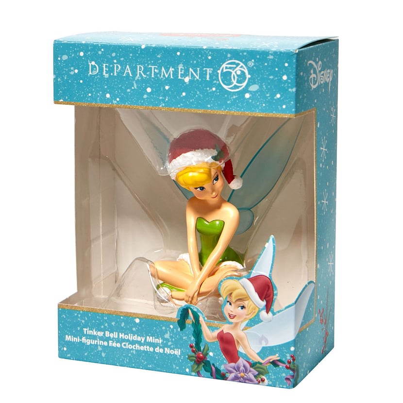 Mini figurine Disney D56 - Fée Clochette de Noël - Objets à collectionner  Cinéma et Séries