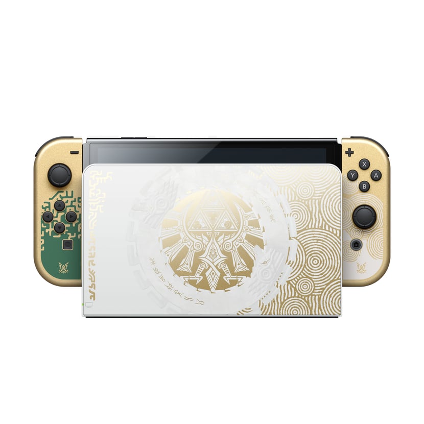 ② Nintendo Switch OLED + Zelda + housse et protection — Consoles de jeu