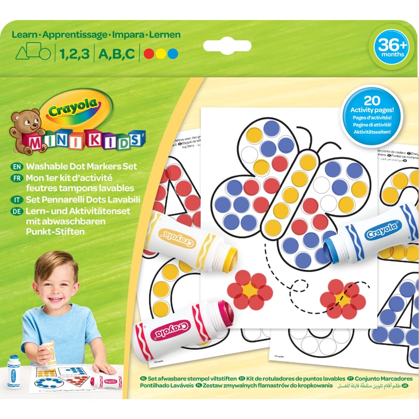 Kit de Dessin pour Enfants, 12 Feutres Coloriage et Tampons pour