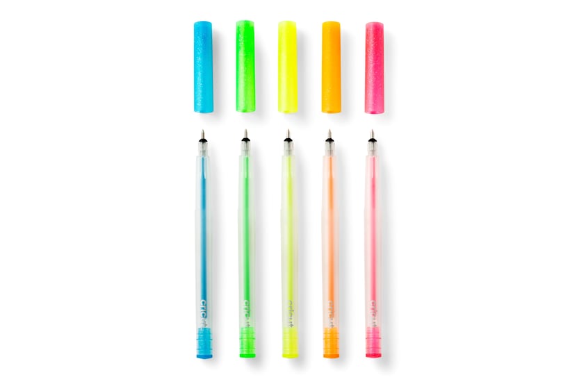 Ensemble de 10 stylos gel à paillettes - Papeterie et scolaire