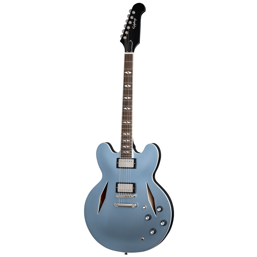 Epiphone DG-335 Dave Grohl - Guitare électrique - Semi-hollow - Bleu Pelham