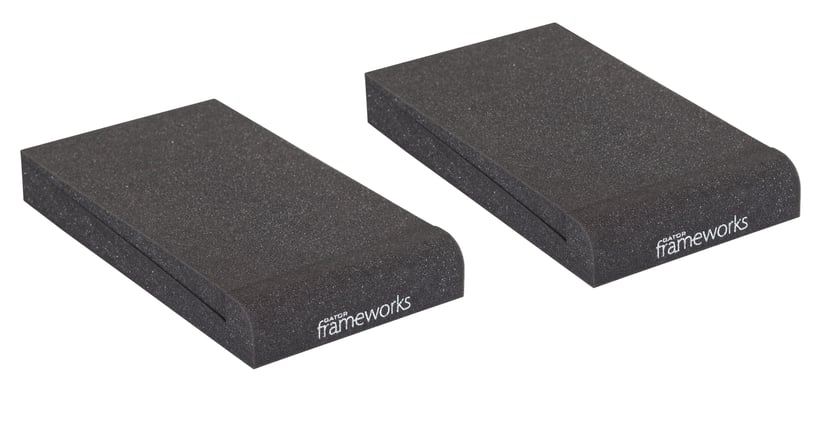 Gator Frameworks GFW-ISOPAD-SM - Paire de patins isolants pour moniteur de studio 