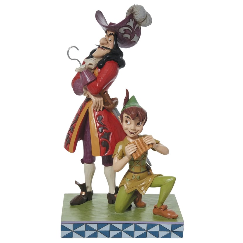 Figurine Disney Traditions - Peter Pan et Capitaine Crochet