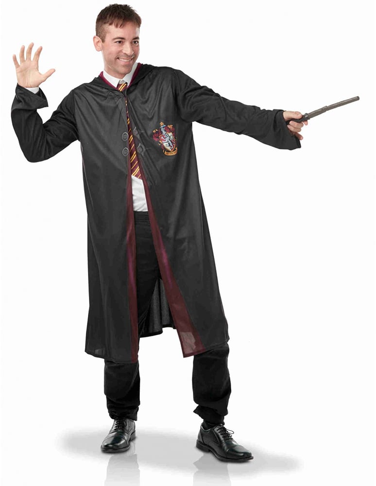 5 pcs Enfants Adulte Cosplay Costume Harry Potter Costume Outfit Ensemble  Baguette Magique Cravate Écharpe Lunettes Carnaval Déguisement Mardi Gras  Halloween Noir Xl Grande Taille Rouge 