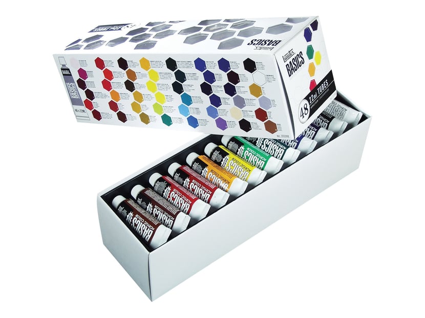Set acrylique - Basics liquitex - 48x22 ml - Coffrets de Peinture Acrylique  - Peinture Acrylique