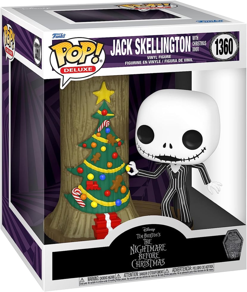 L'étrange Noël de Mr. Jack 30th - Figurine POP! Deluxe Jack & Zero w/Tree 9  cm - Figurines - LDLC