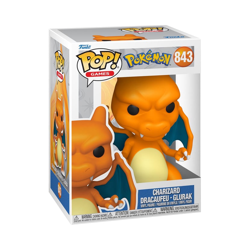 Figurine Funko Pop! Pokémon - Dracaufeu - n°843 - Produits dérivés