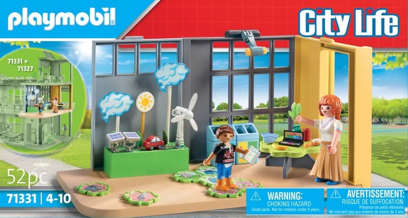 Playmobil® - Classe éducative sur l'écologie - 71331 - Playmobil® City Life  - Figurines et mondes imaginaires - Jeux d'imagination